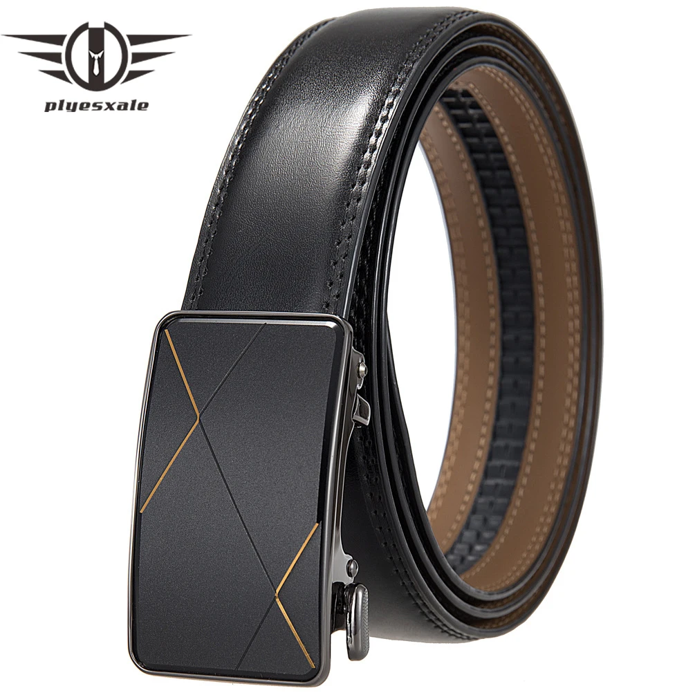 Brand 3.5cm Width New Arrival Mens Leather Belt Alloy Automatic Buckle Business Leisure Belts For Men Designer Belt Man B1276