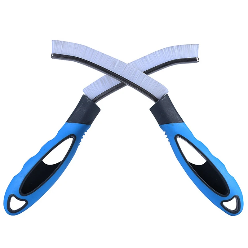 

Blue Color Automobiles Door Window Seal Strip Cleaning Brushes Multipurpose Hand-held Groove Gap Cleaning Tools