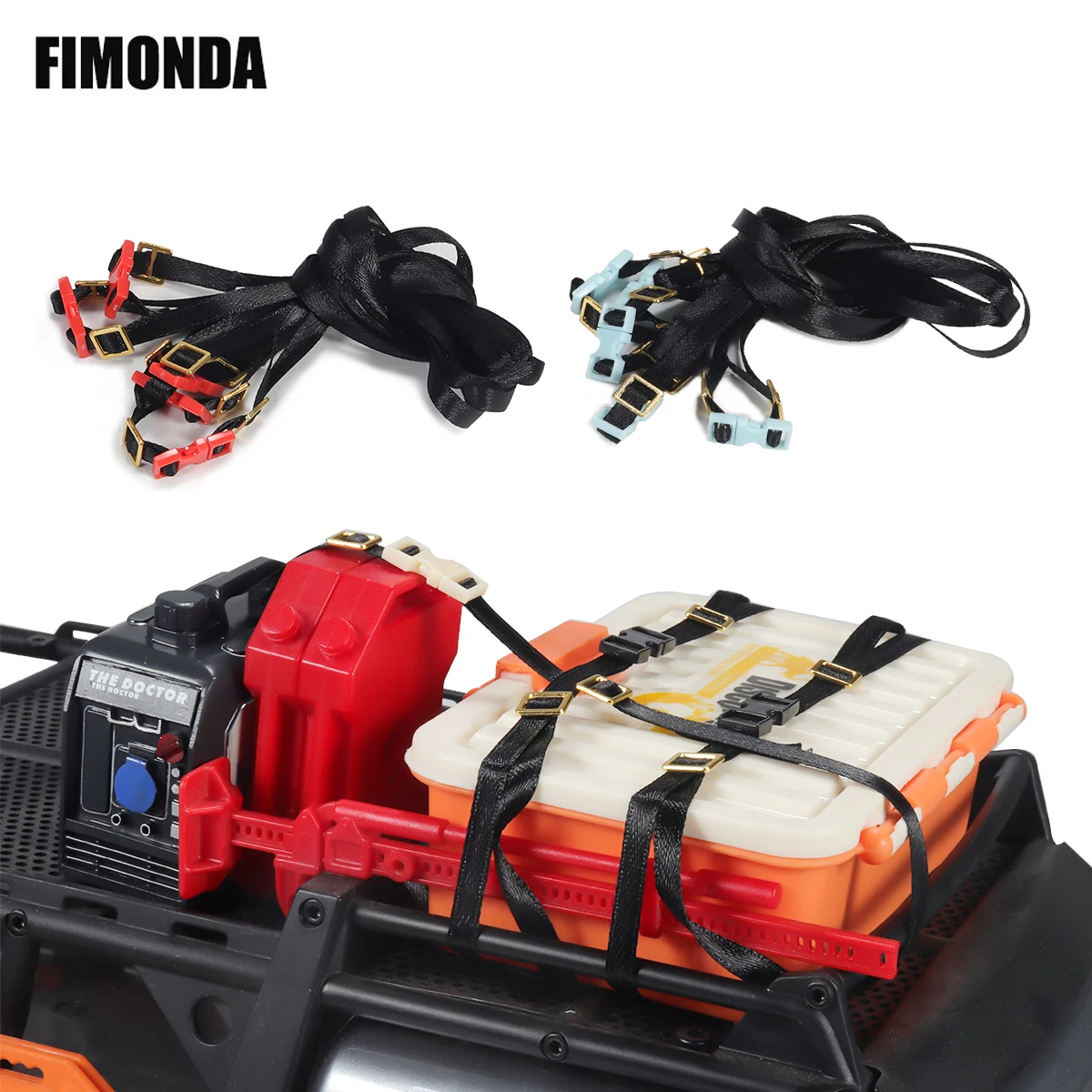 

5 шт. веревка для багажа на крышу, стягивающиеся ремни, Пряжка для 1/10 RC Car Crawler TRX4 TRX6 SCX10 Wrangler D90 WPL D12 TF2 YK6101