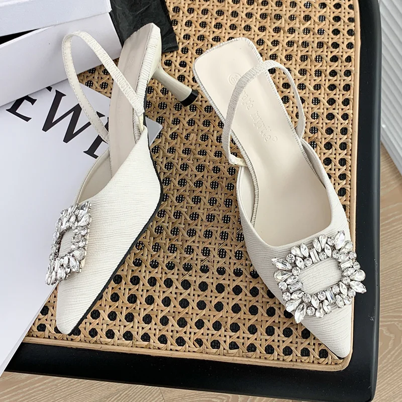 

Сандалии женские на высоком каблуке, летняя мода 2023