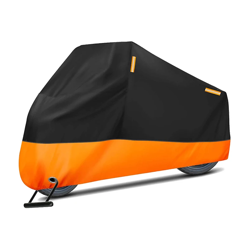 

Waterproof Outdoor Motorcycle Cover Indoor For Motorcycle Bike with Reflective Strips Dustproof UV Protective Rain Cover