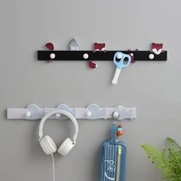 home decor cartoon wood key holder clothes storage hook wall hanging hanger hooks coat hooks rack key hanger accessories