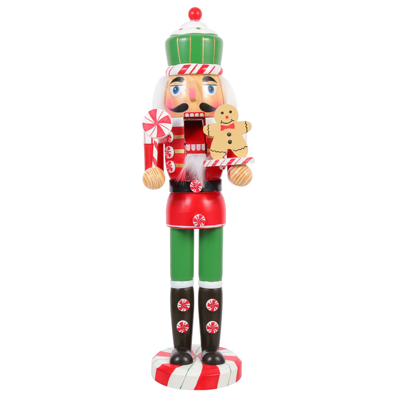 

Nutcracker Wooden Figurine Gingerbread Desktop Xmas Christmas Statue Chef Decoration Craft Wood Traditional Adornment Novelty