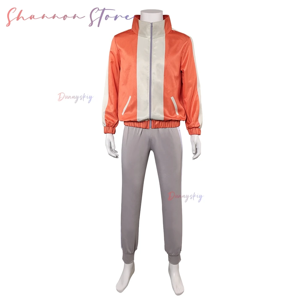 Jiji Косплей Аниме Dandadan Фантазия Топ Брюки Костюм Маскировка Для Мальчиков Мужчин