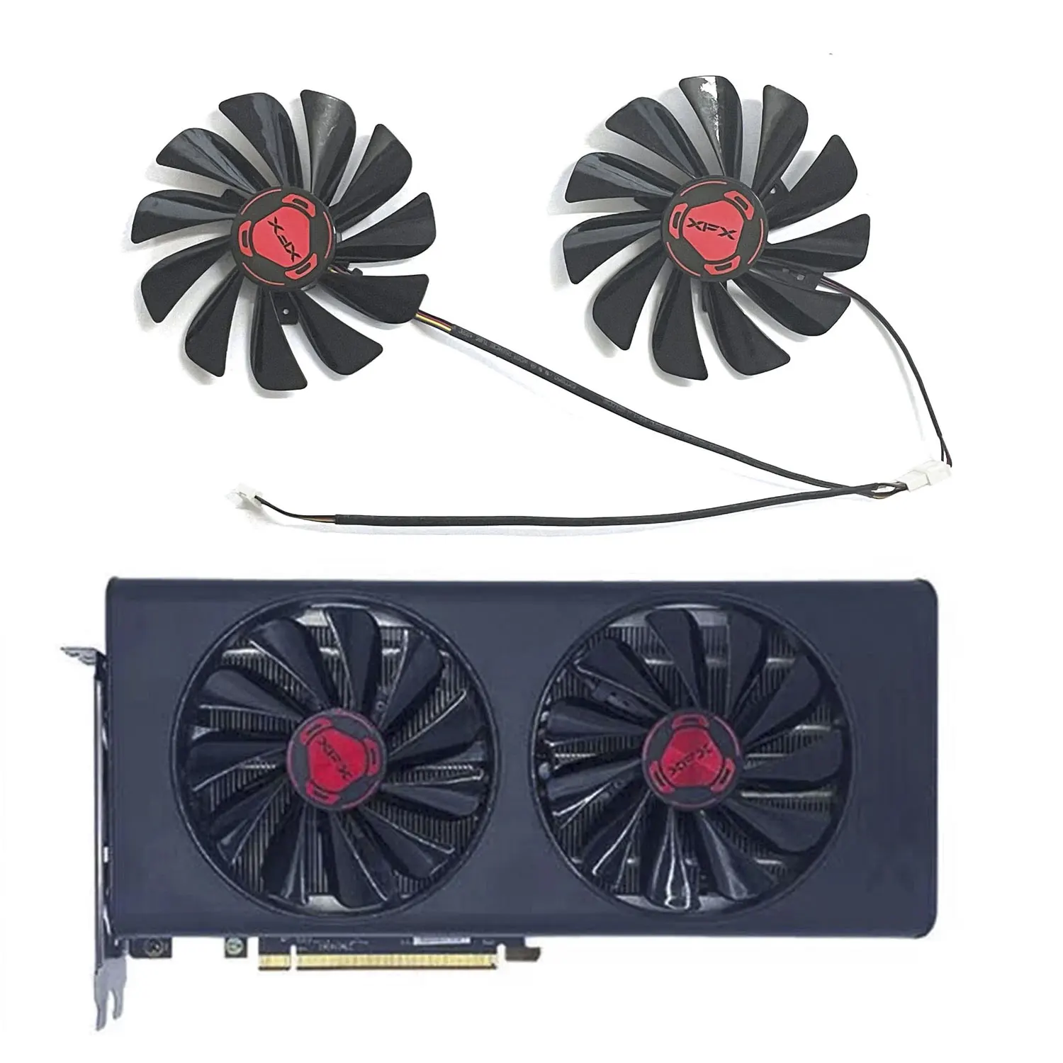 CF1010U12S FDC10U12S9-C RX5700 Вентилятор охлаждения GPU для XFX RX5600 5600XT 5700 5700XT видеокарты 95 мм 4PIN DC 12 В 0.45A