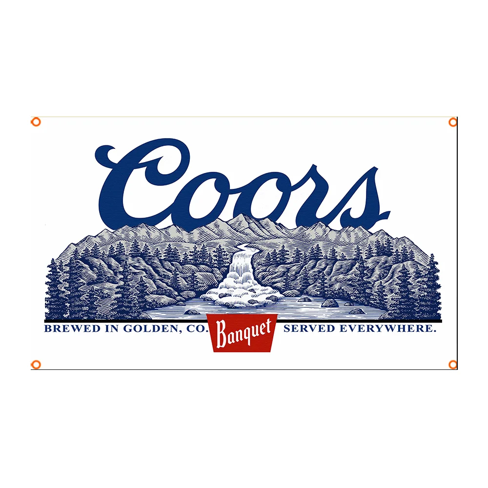 Фото ФЛАГлап 3x5FT90X150CM 2X3FT c-COORS Печатный полиэфирный флаг, высококачественный пивной флаг ярких цветов, вкусное пиво №5