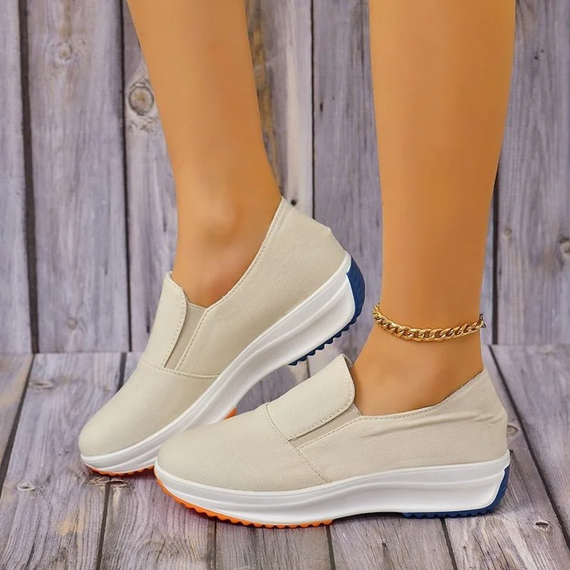 

Women Spring Autumn Casual Shoes Thick-Soled Increased Large Size Ladies Shoe Soft Comfortable Shoes Zapatos De Mujer Plataforma