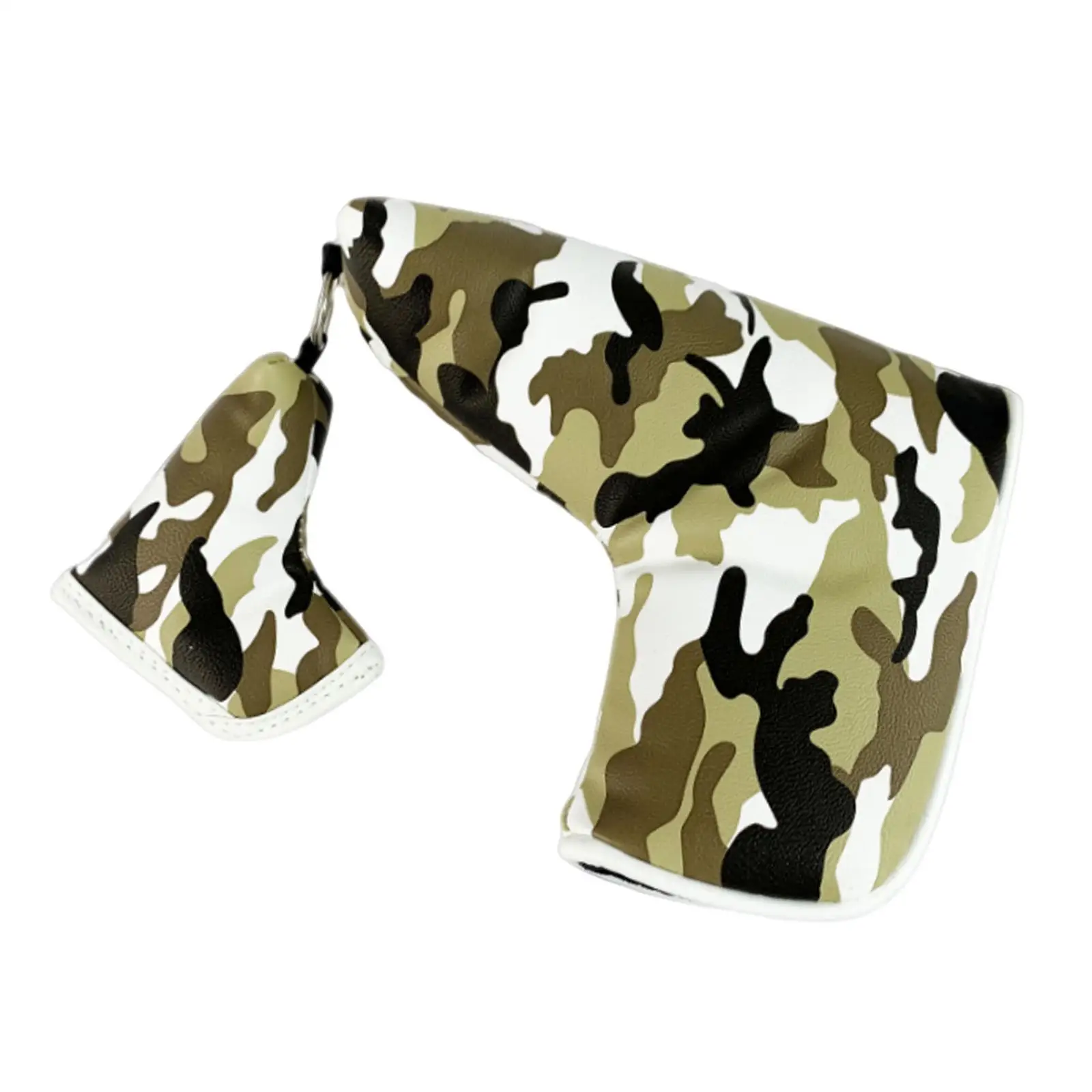 

Multi-function Golf Blade Putter Head Cover Headcover Protector Bag Brown