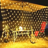 mesh led lights 220v holiday wedding party outdoor fairy net garland slingers string chain decoration garden lamp