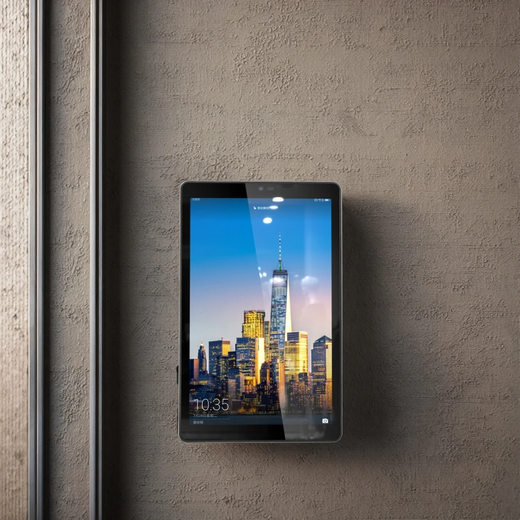 Фото Умный Wi-Fi монитор качества воздуха Heiman Home с сенсорным экраном 8 дюймов IPS, ОС Android и датчиком CO2 для решений умного дома №4