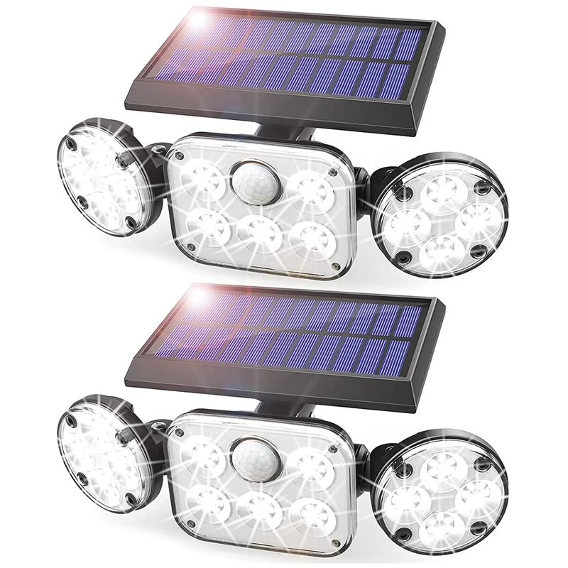 

Solar Motion Lights Outdoor, 2 Pack S Solar Flood Lights Outdoor With Motion Sensor, 270°Wide Angle, For Garage Garden