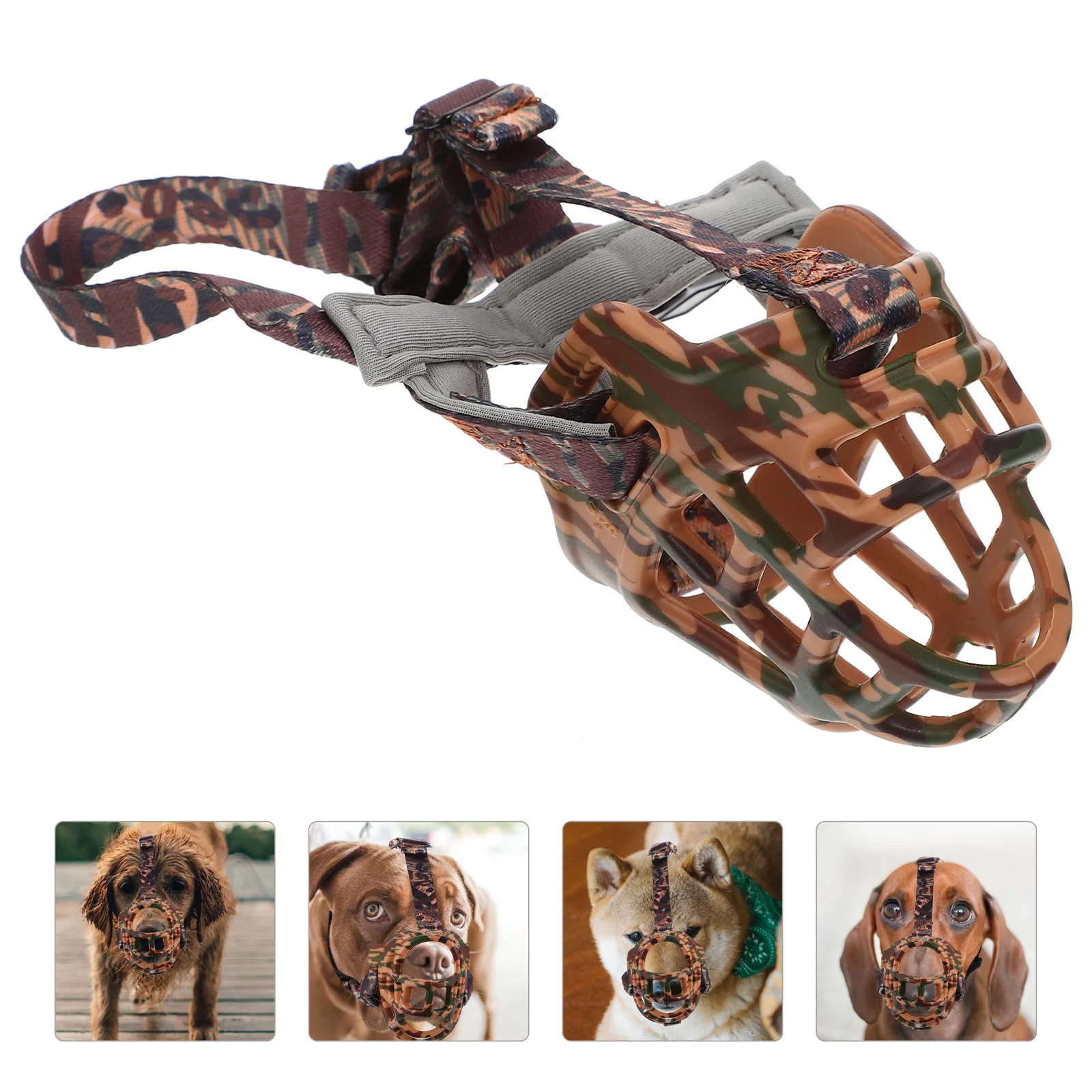 

Muzzle Dog Dogs Puppy Biting Muzzles Mouth Large Pet Anti Cover Basket Soft Cage Medium Leash Bark Outdoor Barking Adjustable