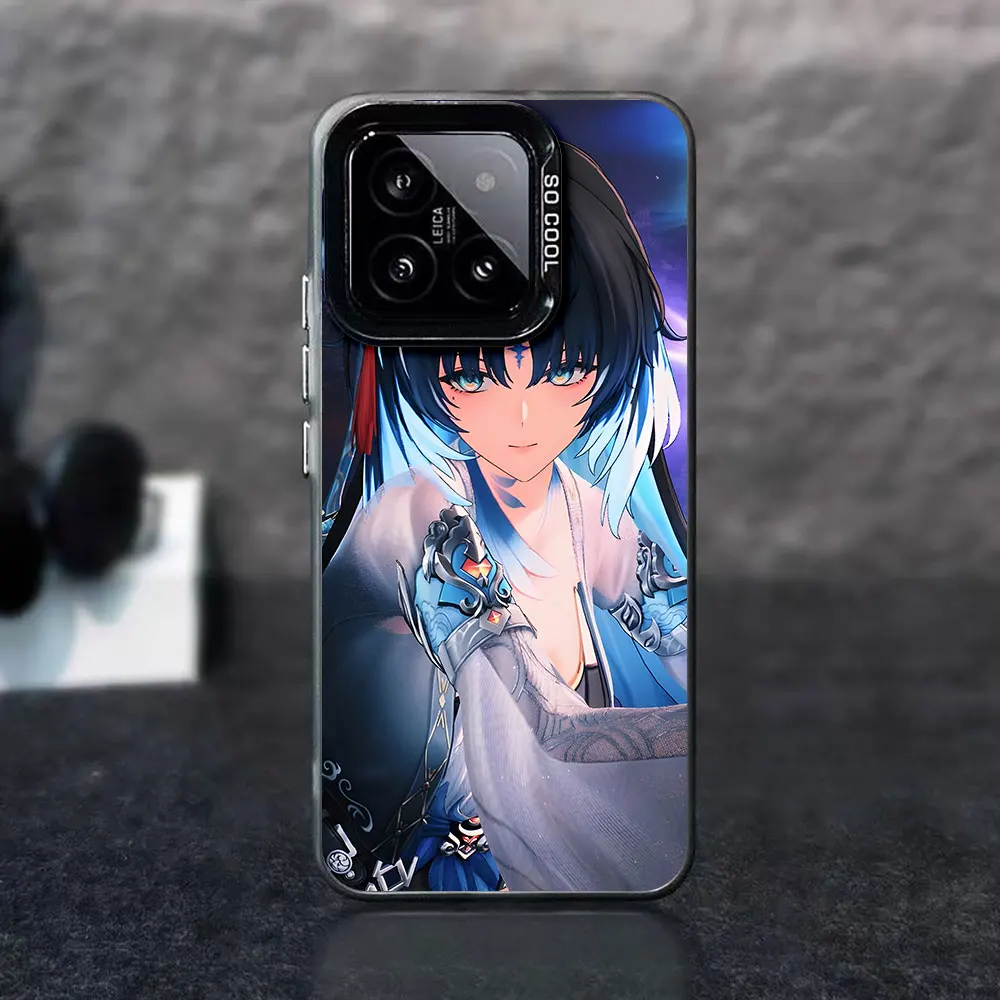 Чехол для мобильного телефона Xiaomi 14T 11 Lite 5G NE 12 12T 13T 13 Pro 14, черный, с принтом Wuthering Waves Yangyang Xuanling, задняя крышка (art.: 3920dcb4e4a74) - 3920dcb4e4a74