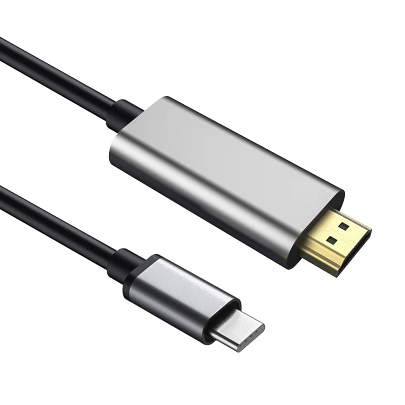 

Кабель для телевизора 4K 2K HD с разъемами Type-C и HDMI, 1,8 м, для Samsung Galaxy Note 8, Xiaomi, Huawei