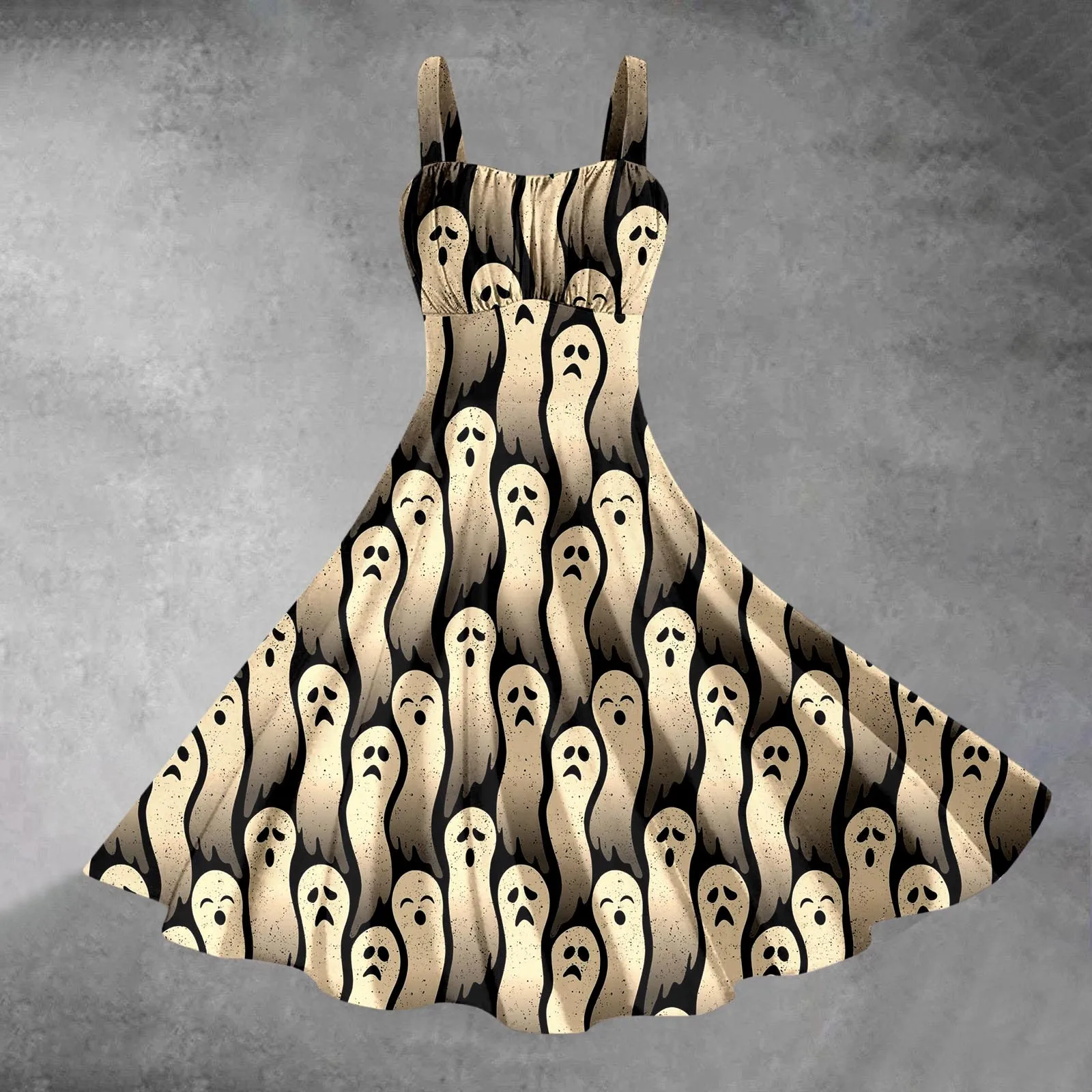 Женское платье-туника без рукавов коктейльное платье с кровавым принтом