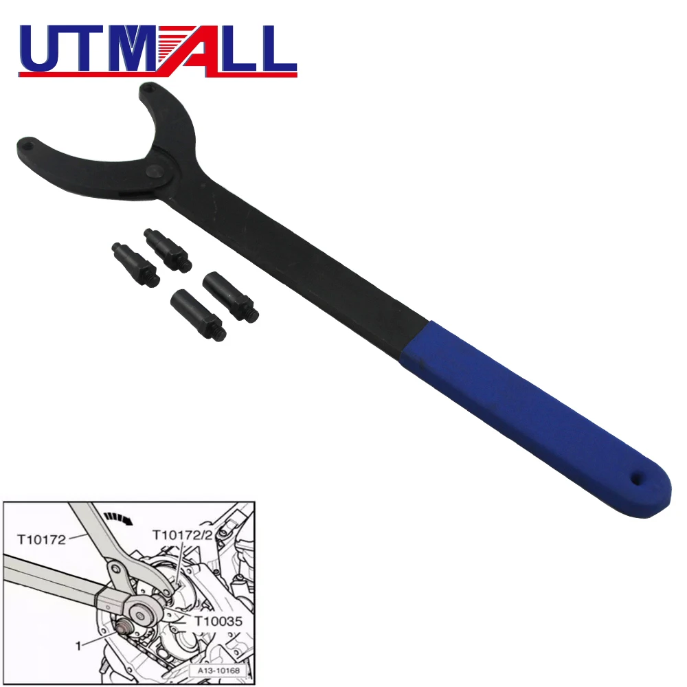 UTMALL Steel T10172 Инструмент для замены ремня ГРМ против держателя шкива ГРМ для VAG 3036 VW Golf Обладнання для обслуживания автомобиля