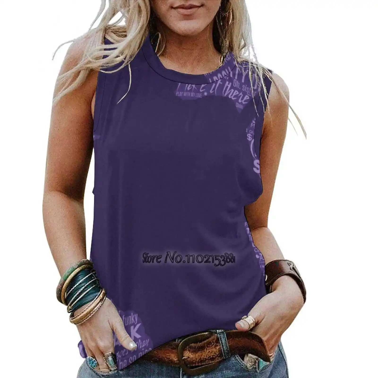 

Женская майка Tribute In Purple, модная свободная повседневная майка, сексуальная майка для девушек, футболка фиолетового цвета с надписью Prince Tribute