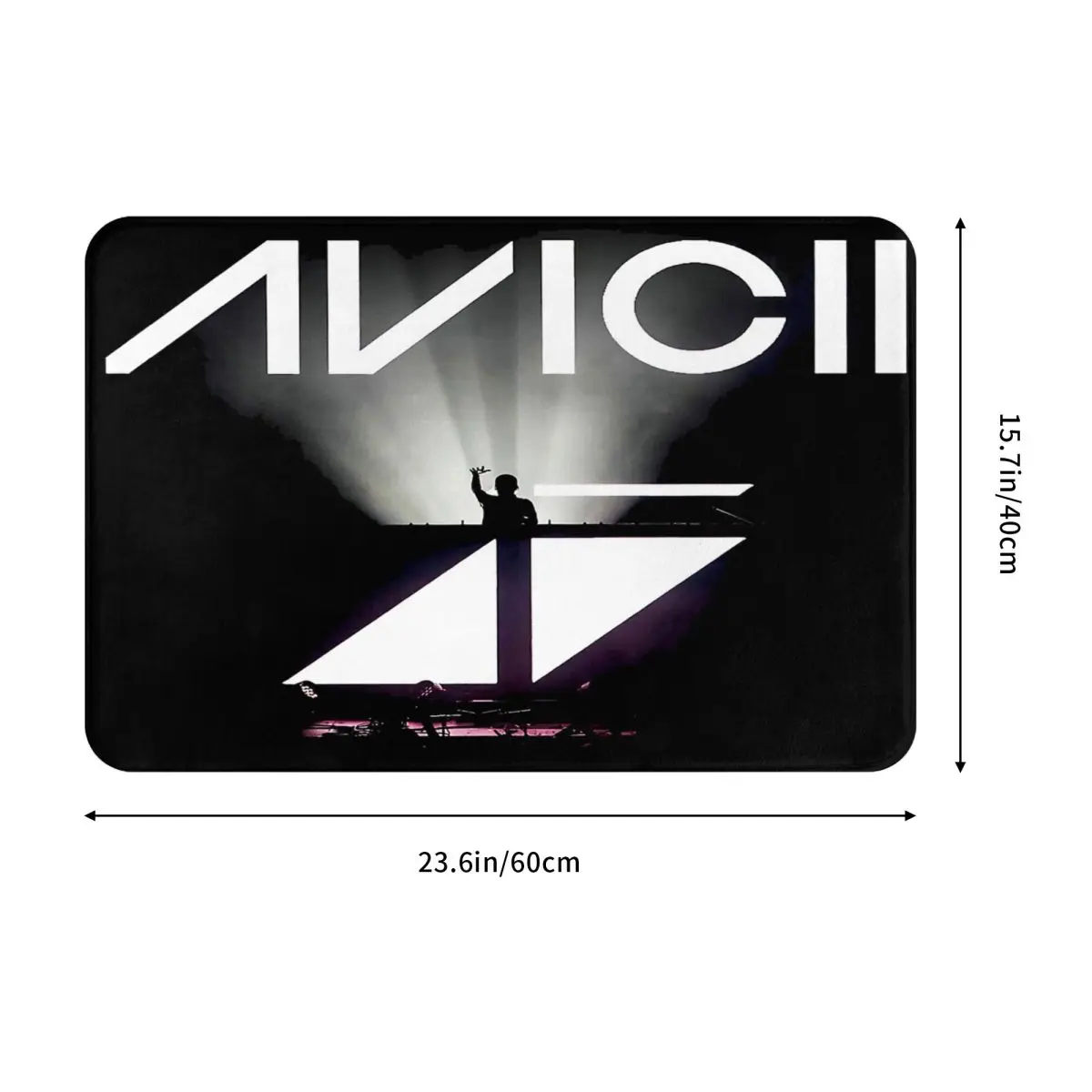 Новый популярный Dj Avicii мужской ковер 40x60 см полиэстеровые коврики в стиле ретро