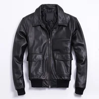 Free shipping.Brand classic genuine leather coat for man,men's cowhide A2 jacket.plus size flight bomber jackets.sales