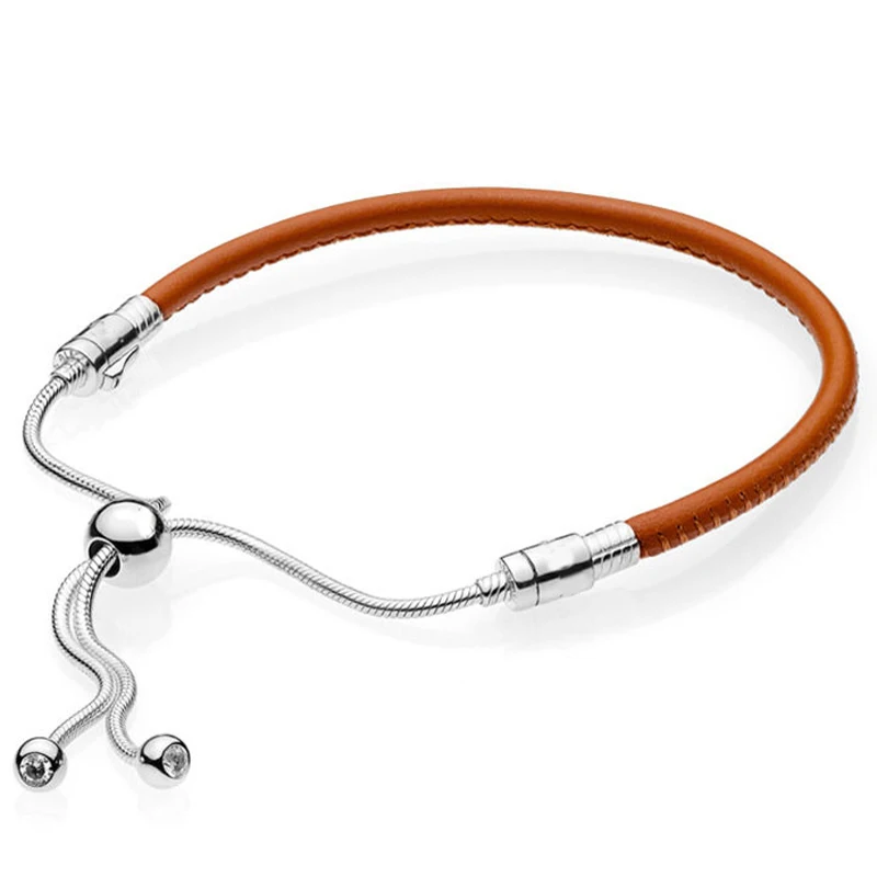 Регулируемый браслет из серебра 925 пробы с разноцветными бусинами на застежке -