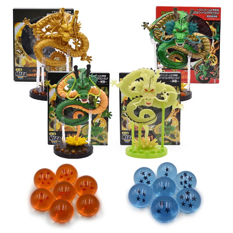 

Фигурки из аниме «Драконий жемчуг», модель Shenron, фигурка семь звезд, драконий жемчуг, игрушки, подарки на день рождения, стоп-движение, анимац...