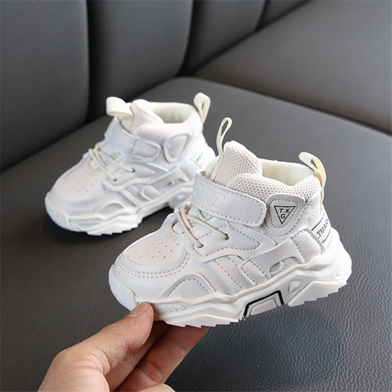 Autumn Baby Girl Boy Toddler Shoes Infant Casual Walkers Shoes Soft Bottom Comfortable Kid Sneakers Breathable Black White