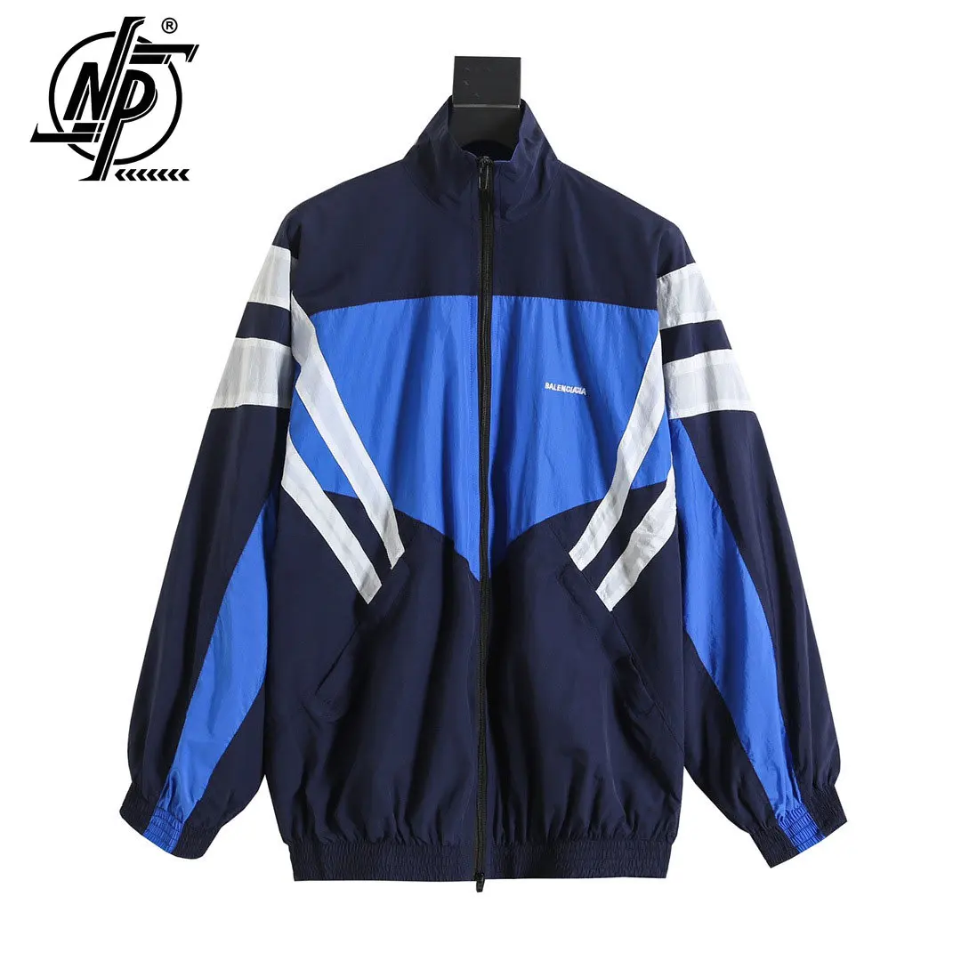 

Оригинальная брендовая мужская и женская Повседневная Лоскутная ветровка с буквенной вышивкой Весенняя Роскошная куртка унисекс Высококачественная спортивная куртка