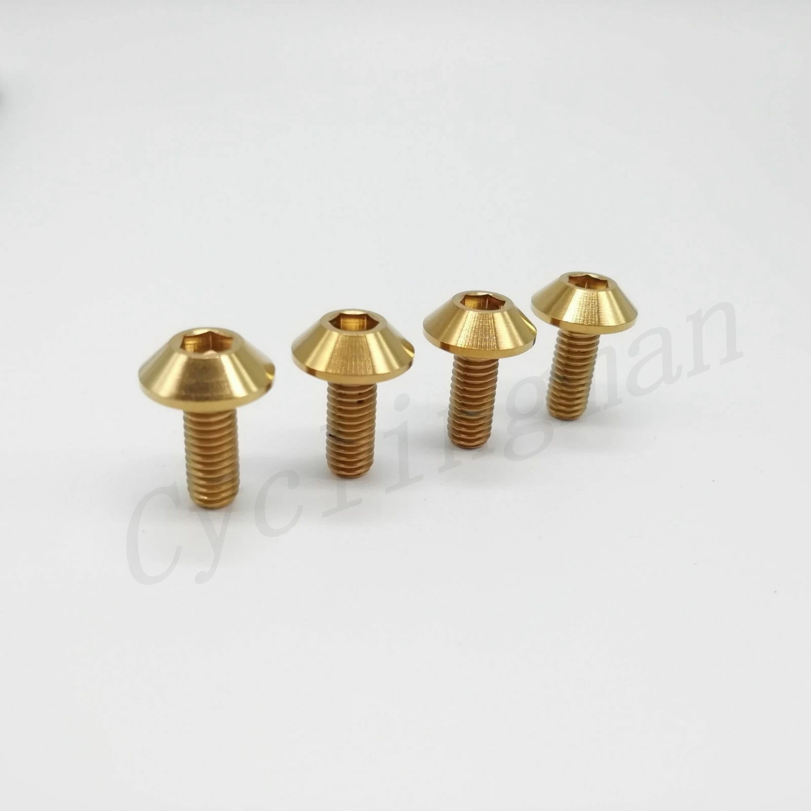 4 шт m6x12 мм M6x15 M6X20 m6x25 титановый велосипед мотоцикл шестигранник болт с головкой в