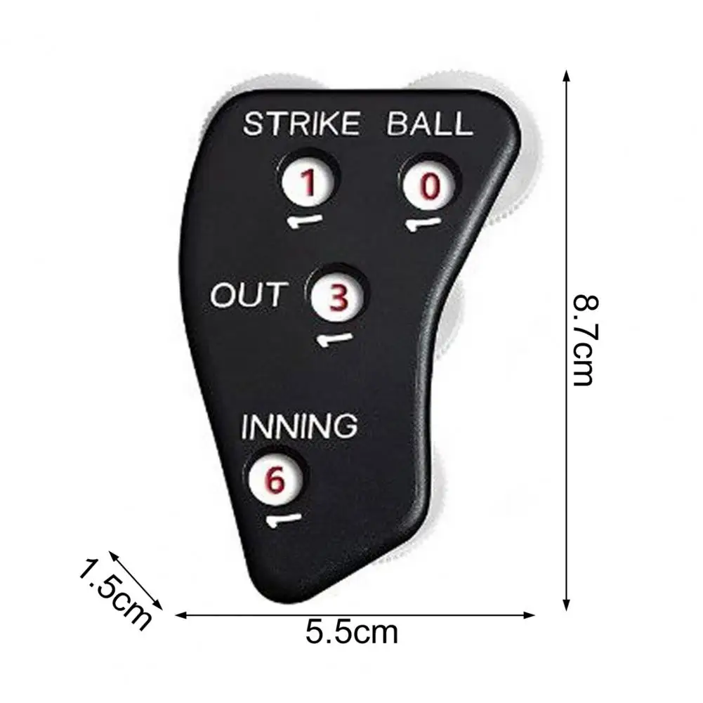 

Reliable Umpire Counter with Lanyard Baseball Clicker Press Strip Design Softball Strike Referee Clicker Game