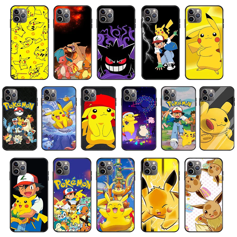 

KK-46 Pokémon Silicone Case For Xiaomi Redmi 6 6A 7 7A S2 Note 6 11 11s 10t 11t 12 Pocophone F1