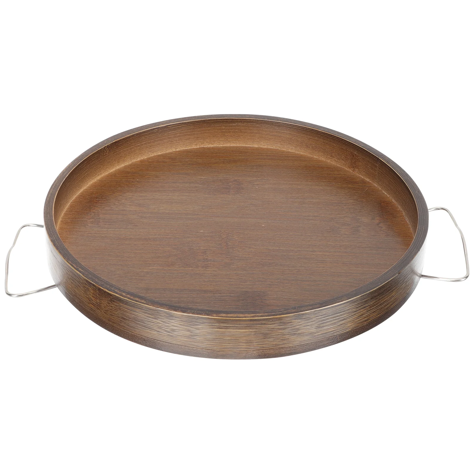 

Поднос для стола, дивана, дивана, Сервировочная деревянная подлокотник с деревянной застежкой, кофейная сторона над круглым зеркальным чаш...