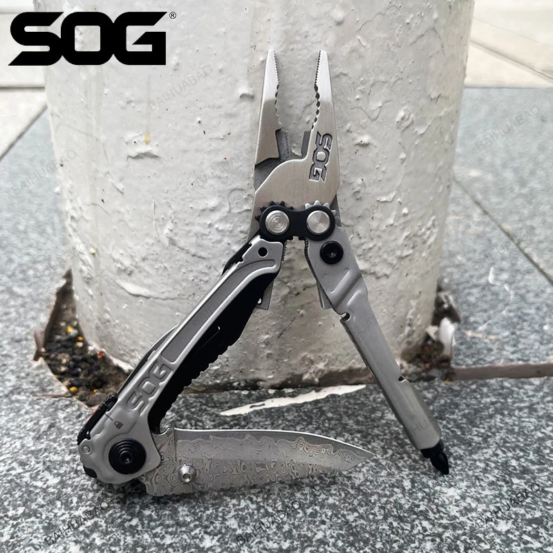 

SOG RC1001 Multitool Outdoor Multifunctional Combination Tool Folding Pliers Multi Function Hiking Camping EDC Tools
