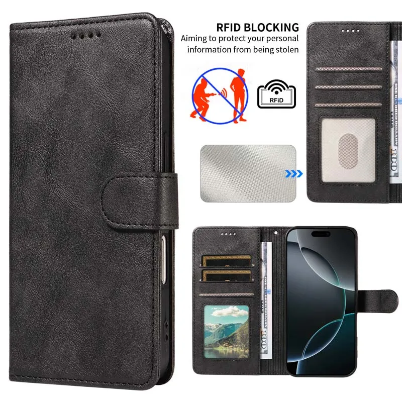 Фото Кожаный чехол для Huawei Pura 70 80 90 Pro Max Nova 5T 8i 9 10 11 SE 12 Lite 12S 14 Y70 Plus Y90, флип-кошелек с RFID-защитой от кражи №2