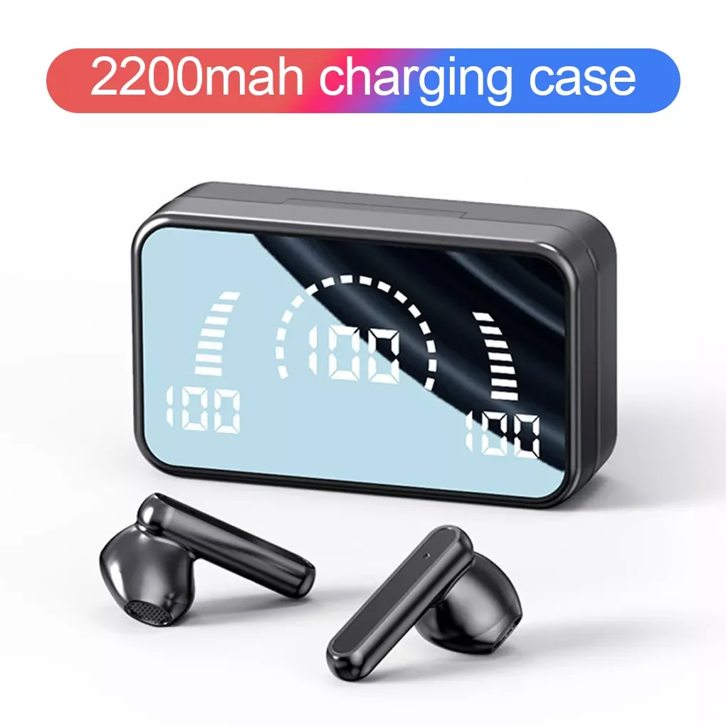 

2022New S20 Mirror -compatible 5.1 Wireless Earphones With 3D Touch LED Stereo Audio Sport Earbuds Waterproof Wireless Headsets