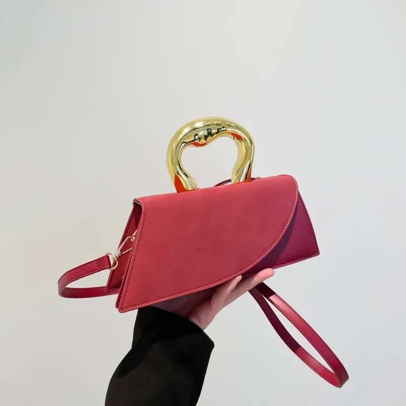 Sewing Thread Casual Solid Top-Handle Bags Fashion Large Capacity 2025 Hot Sale for Women Hasp Pu Women's Shoulder Bag