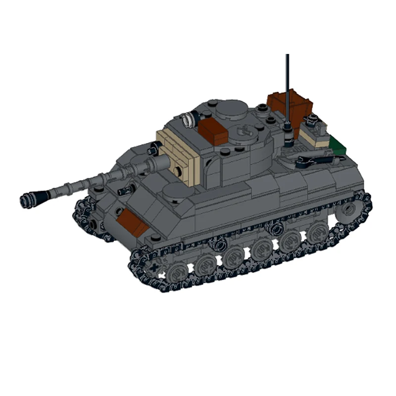 Модель военного танка M4A3E8, конструктор MOC, военная техника, модульные технологичные подарки, набор для сборки, детские игрушки, праздничный подарок (art.: 3920d22e6397d) - 3920d22e6397d
