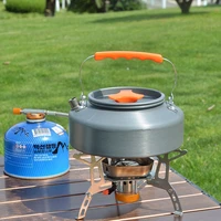 1 11 6l outdoor kettle aluminum alloy pot travel pan teapot coffee tableware cookware for hiking camping cookware accessories