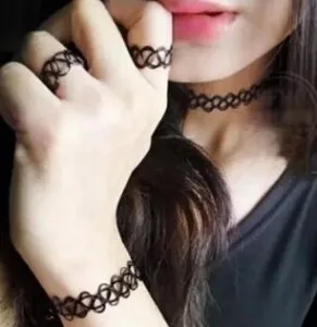 Женское винтажное эластичное ожерелье в стиле ретро