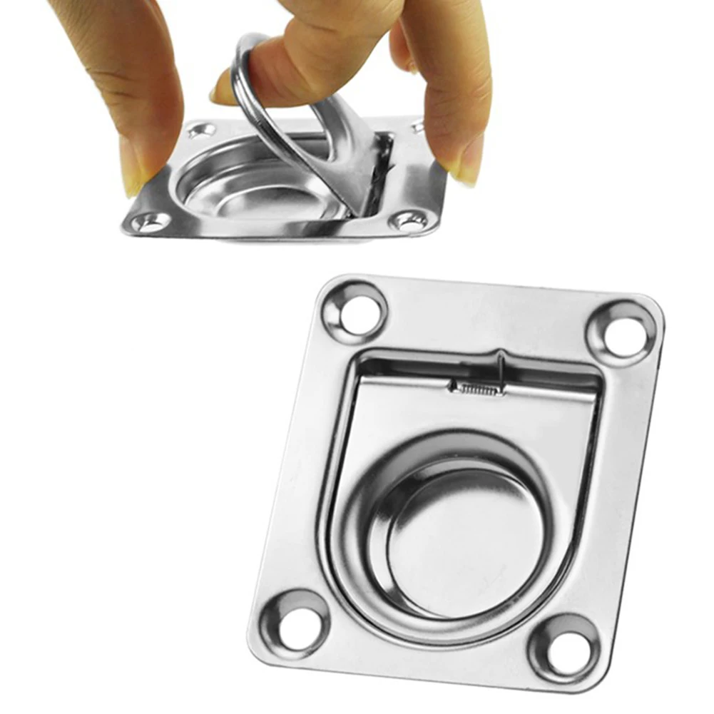 

Boat Marine Ring Handle Flush Hatch Locker Cabinet Pull Lift Stainless Steel Ring Deck Hatch Pull Handle Locker Boat Hardware