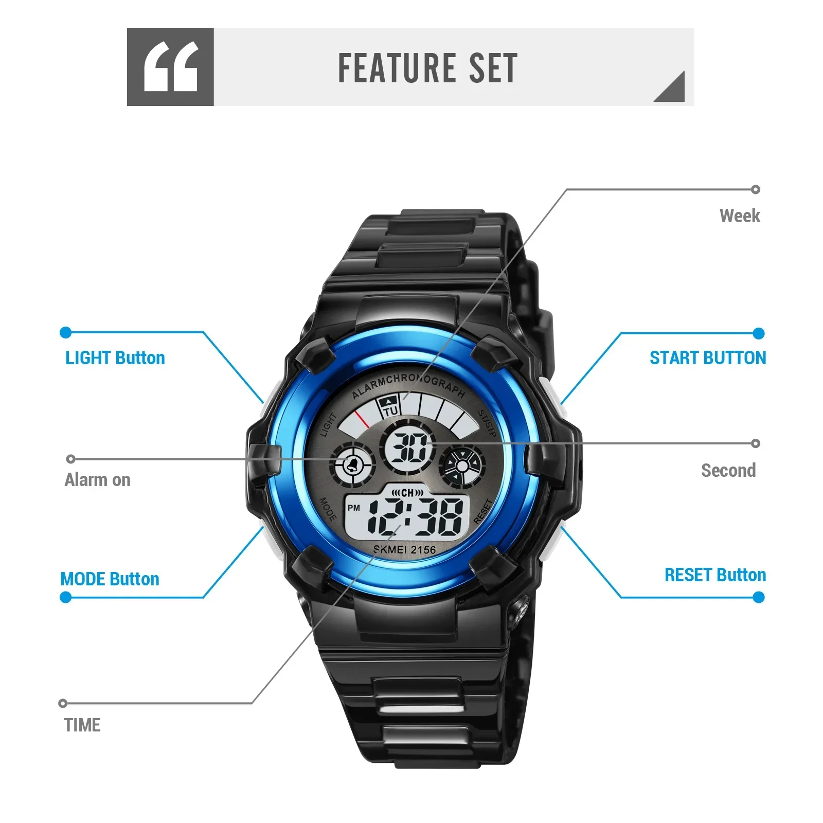 Женские водонепроницаемые противоударные наручные часы SKMEI 5 бар женские модные