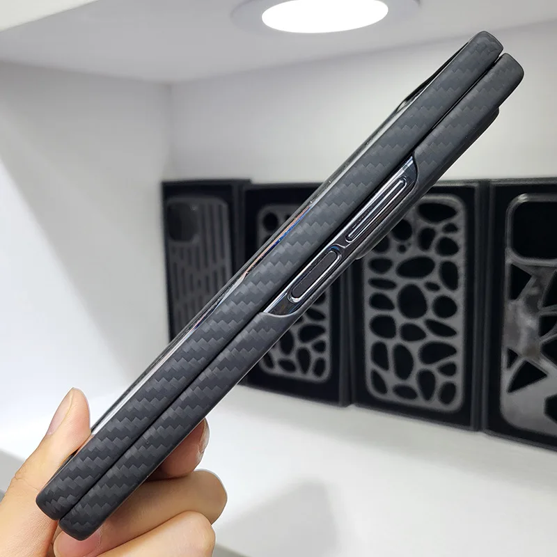 For Samsung Galaxy Z Fold 4 Magsafe Case Real Carbon Fiber Case Magnetism Aramid Fiber Back Cover for Galaxy Fold3/ Fold4 Case