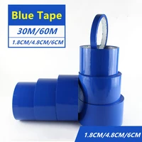 solid color transparent blue adhesive tape mounting packing fashion tape high viscosity sealing positioning colorful carton tape