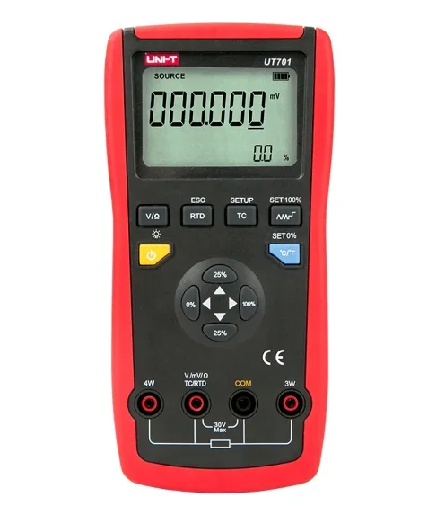 Калибратор температуры UNI-T UT701 термопары типа J/K/T/E/R/S/B/N/Wre RTDs C Сопротивление MV