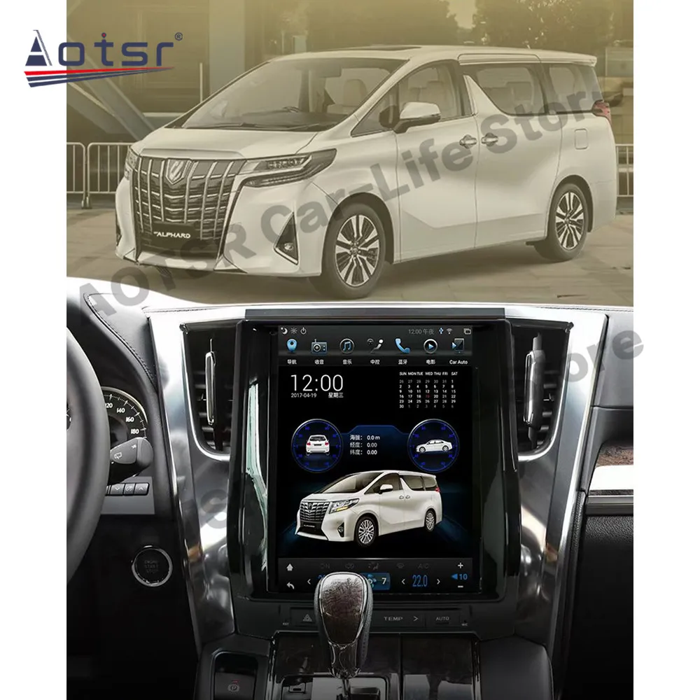 

Tesla Style Multimedia Android 9 Video Player For Toyota Alphard A30 2016 2017 2018 2019 2020 GPS Navigation Radio IPS Head Unit
