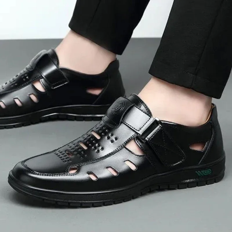 Сандалии мужские летние уютные Нескользящие мягкие дышащие универсальные