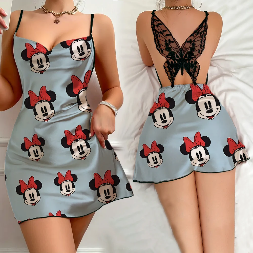 Летняя Пижама с оборками по краям женское домашнее комбинированное платье