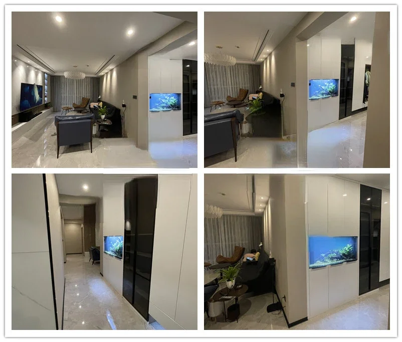 Настенный верхний и нижний шкаф для аквариума боковая смотровая левая правая