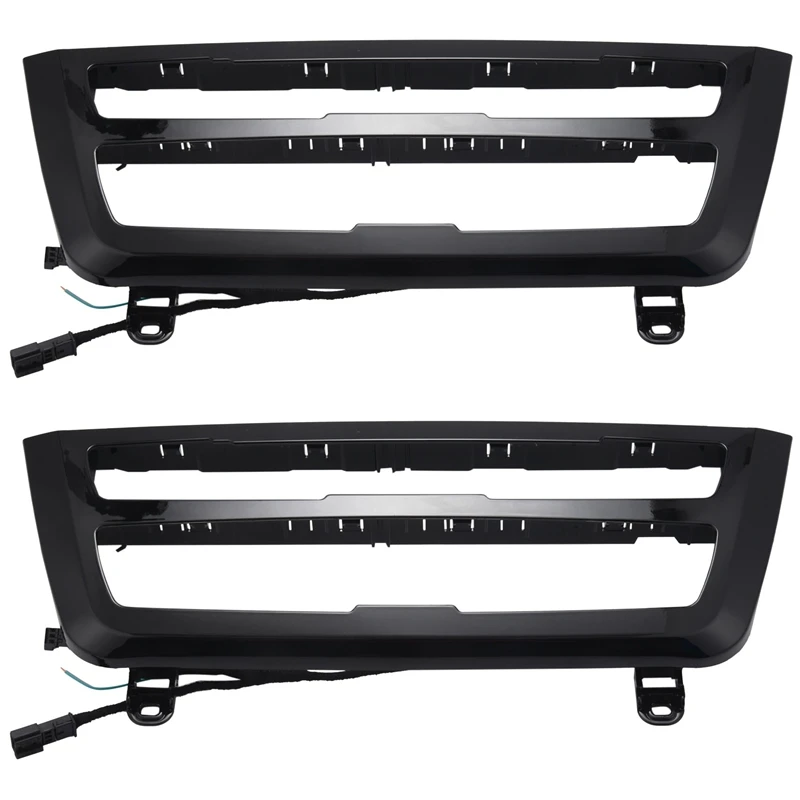 

2X For 3 Series F30 Lci Radio Trim Led Dashboard Center Console Ac Panel Light