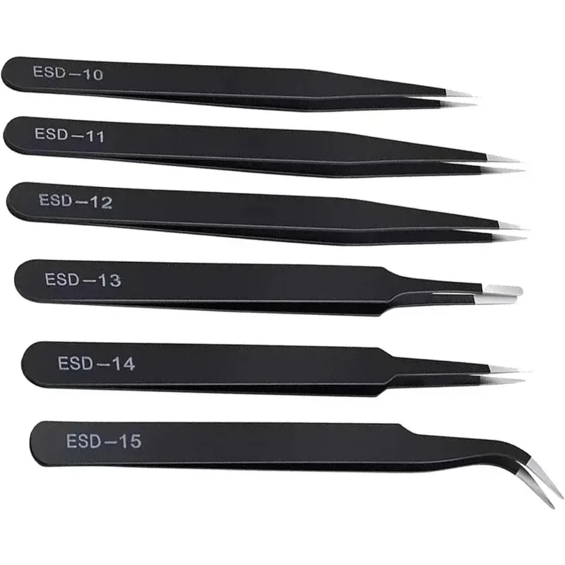 Набор прецизионных пинцетов ESD для ремонта листового металла подходит