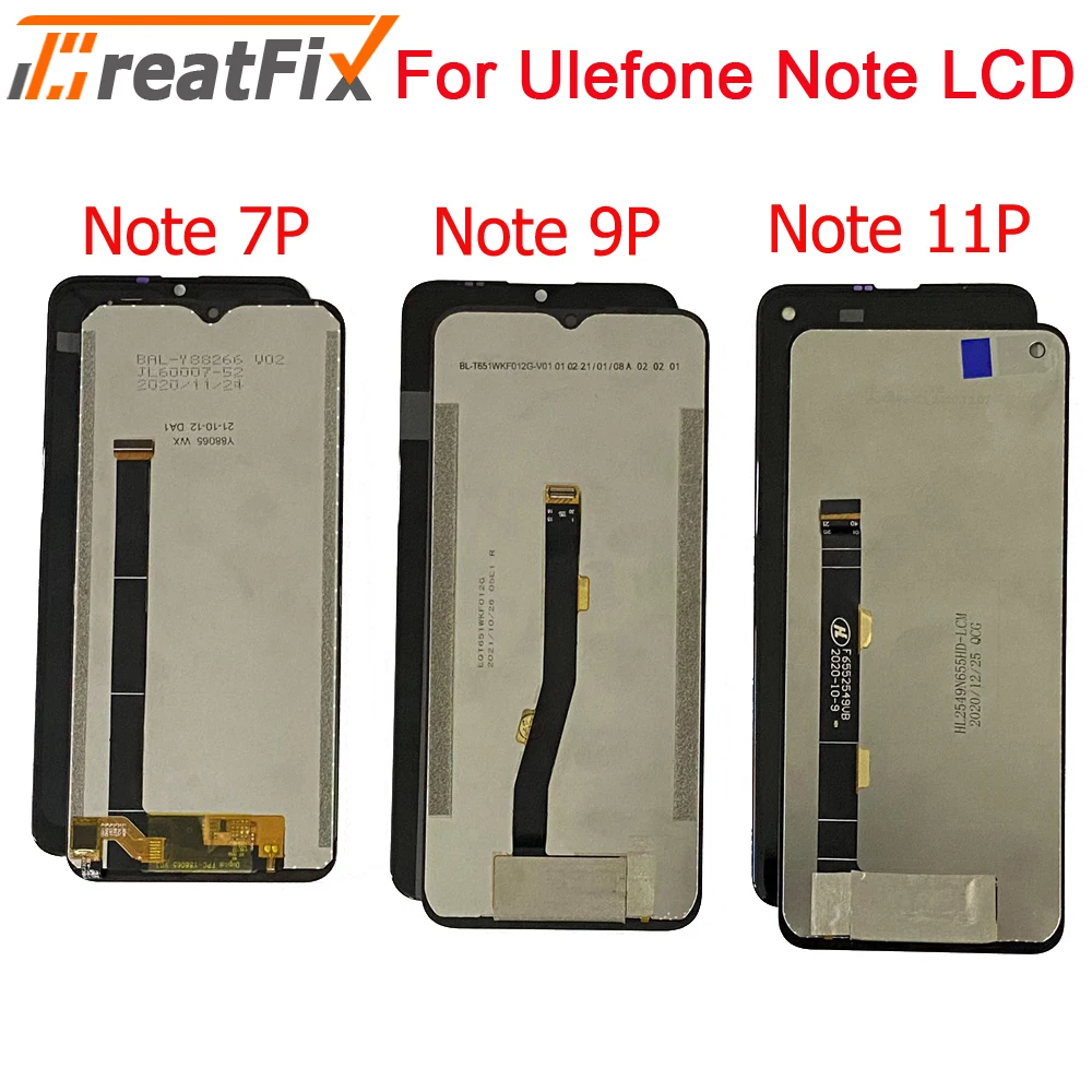 Оригинальный ЖК-дисплей для Ulefone Note 7P Note 12P сенсорный экран дигитайзер для Ulefone Note8P Note 9P Ulefone Note10P Note 11P ЖК-дисплей